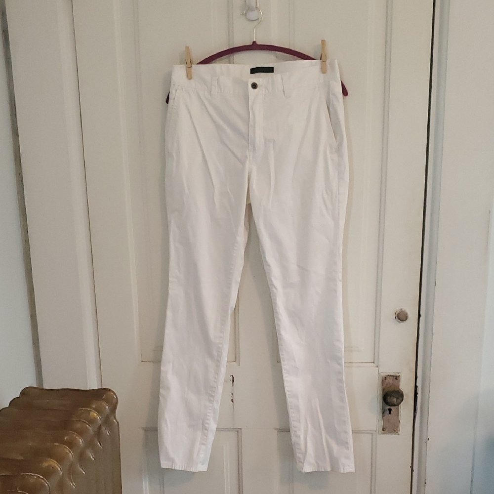 John Varvatos Men's Motor City Pants Ebia White Pants - Picture 5 of 11